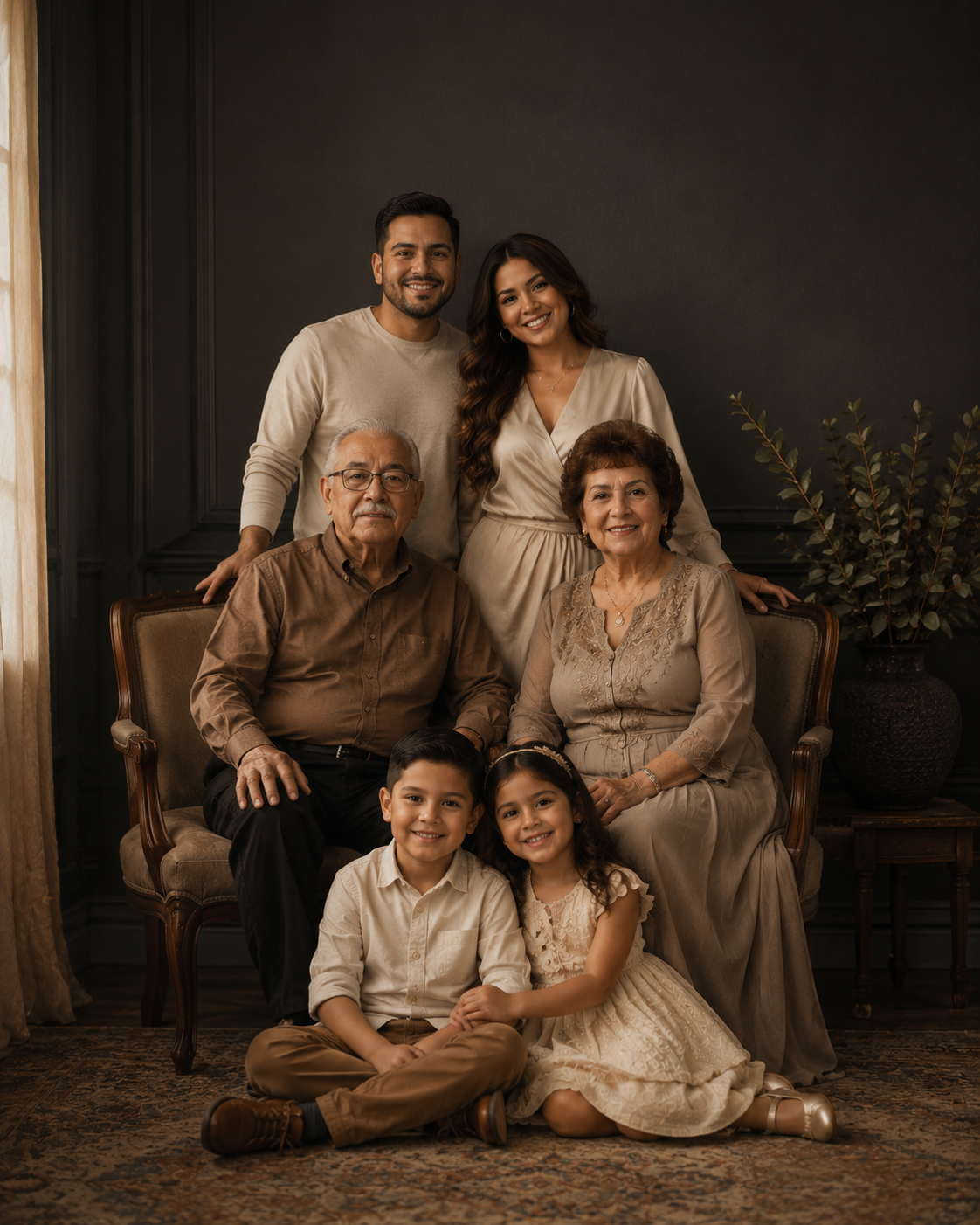 Multi-generation family portrait session